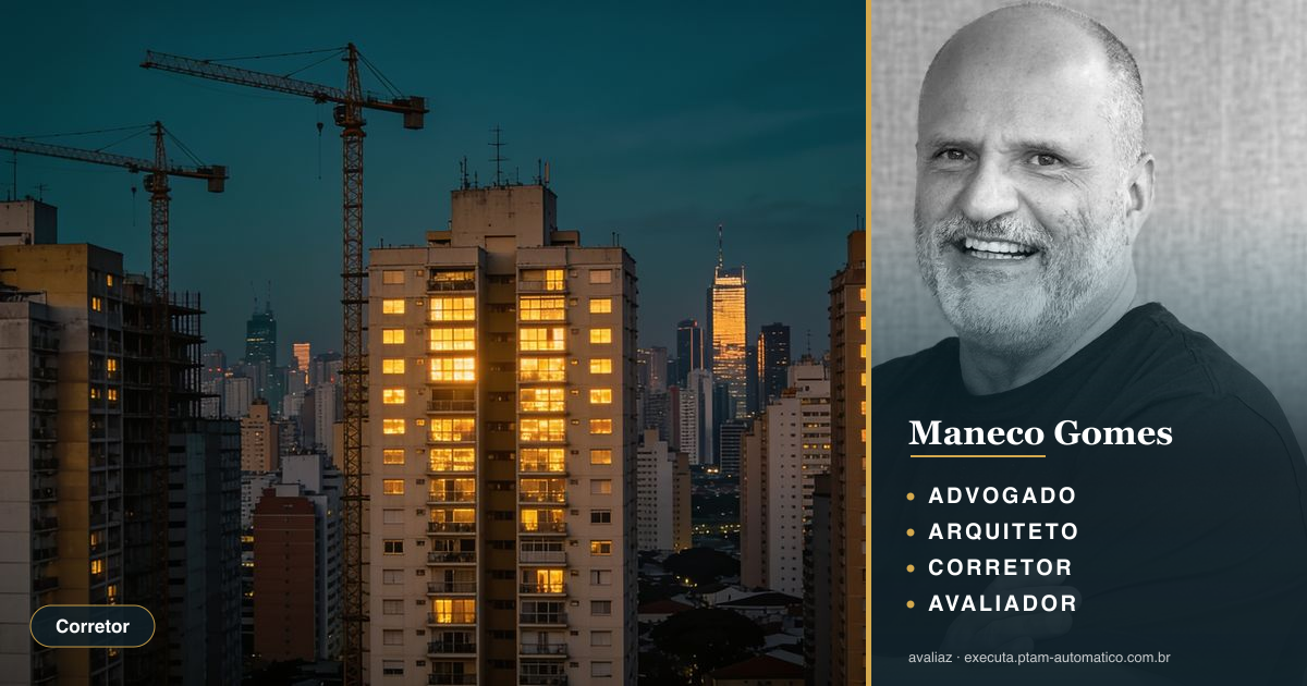 Alto padrão em Praia Grande: oportunidade real para corretores — análise de Maneco Gomes (advogado, arquiteto, corretor e avaliador CNAI)