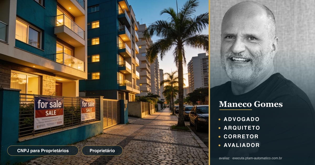 CNPJ para Proprietários: Saiba o que Muda em 2027 — análise de Maneco Gomes (advogado, arquiteto, corretor e avaliador CNAI)