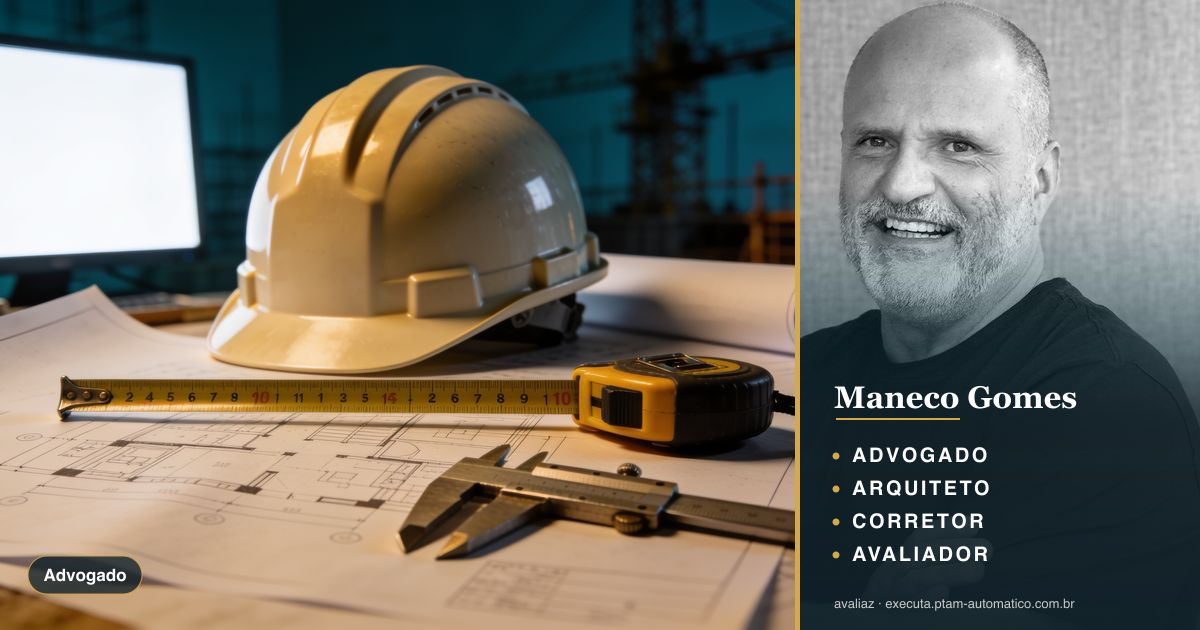 Construção em terreno inadimplido: sem indenização — análise de Maneco Gomes (advogado, arquiteto, corretor e avaliador CNAI)