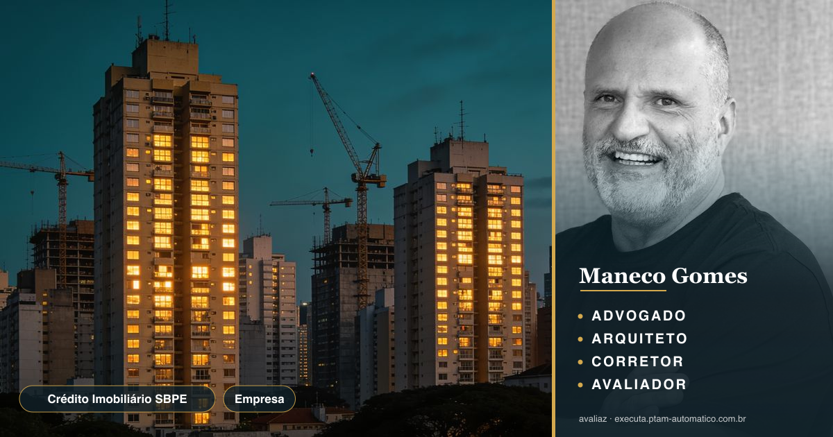 Crédito Imobiliário SBPE: alta em financiamentos 2024 — análise de Maneco Gomes (advogado, arquiteto, corretor e avaliador CNAI)