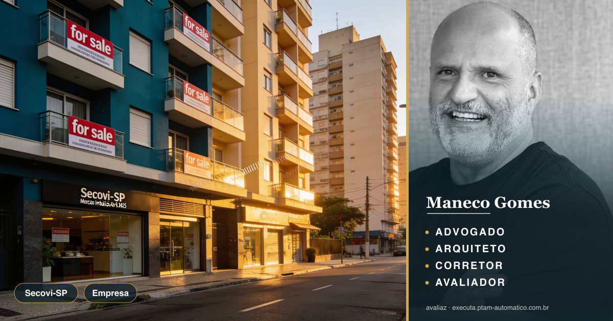 Secovi-SP: Mercado Imobiliário Abril 2025 — análise de Maneco Gomes (advogado, arquiteto, corretor e avaliador CNAI)