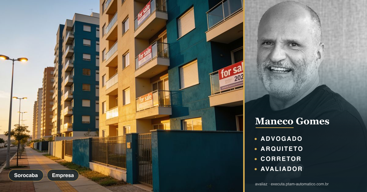 Sorocaba: expansão regional aquece mercado em 2025 — análise de Maneco Gomes (advogado, arquiteto, corretor e avaliador CNAI)