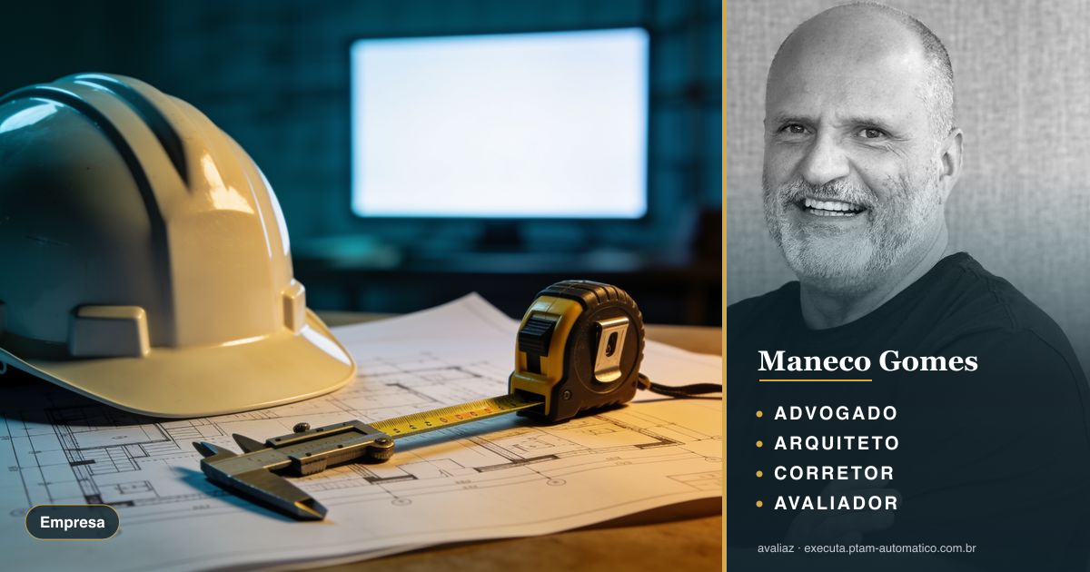 Transformação Digital em Obras: Impacto no PTAM — análise de Maneco Gomes (advogado, arquiteto, corretor e avaliador CNAI)